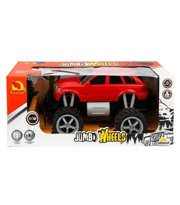 80012 1:18 Uzaktan Kumandalı Jumbo Wheels Usb Şarjlı Araba