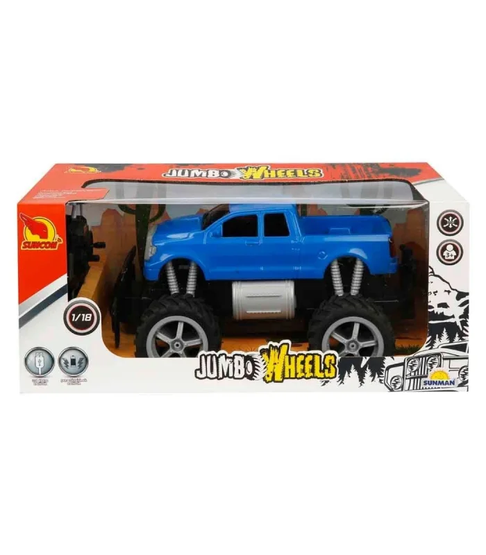 80012 1:18 Uzaktan Kumandalı Jumbo Wheels Usb Şarjlı Araba