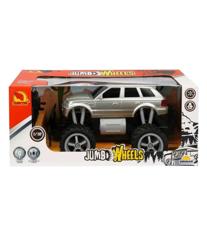 80012 1:18 Uzaktan Kumandalı Jumbo Wheels Usb Şarjlı Araba