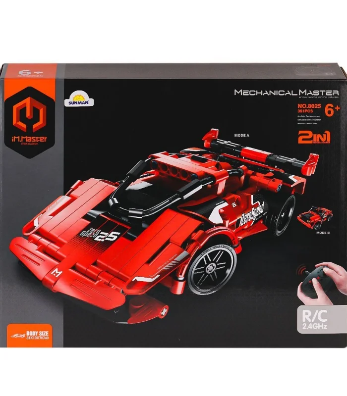 8025 IMM Kumandalı Süper Araba 2IN1 Kırmızı 351 Parça