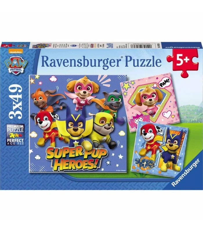80366 Paw Patrol 3x49 parça Ravensburger Puzzle