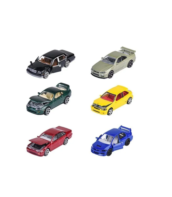 8502100000 JDM Legends Premium Cars, 6-asst.freewheel, die-cast, 1 opening pa(Belirtilen fiyat, tekli satış için adet fiyatıdır.)