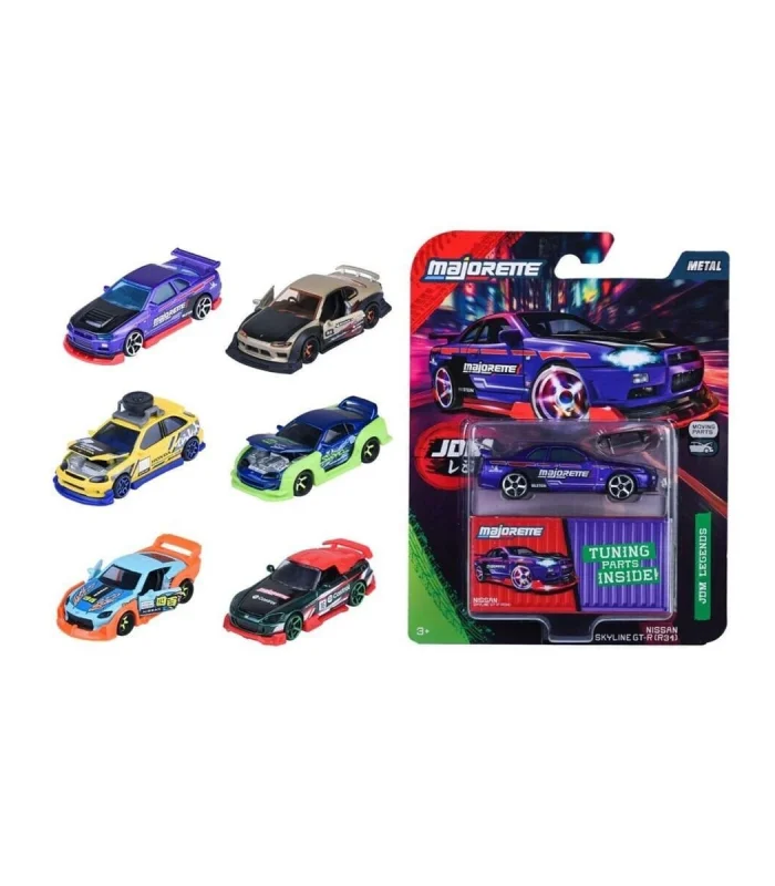 8504101001 JDM Legends Deluxe Cars, 6-asst.freewheel, die-cast, opening and t(Belirtilen fiyat, tekli satış için adet fiyatıdır.)