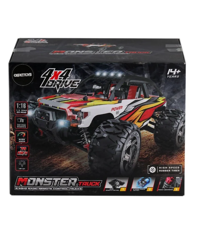 866-1612 1:16 Kumandalı 70 km/h Monster Truck 4x4