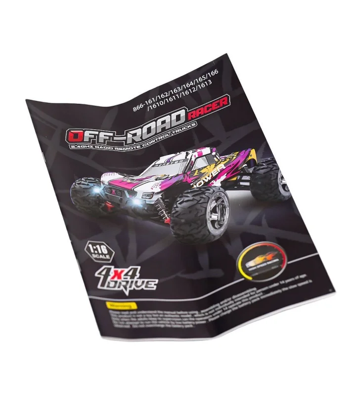 866-1612 1:16 Kumandalı 70 km/h Monster Truck 4x4