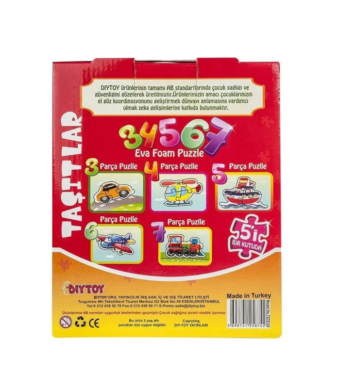 8742 KUT.PUZZLE TAŞITLAR 3 4 5 6 7
