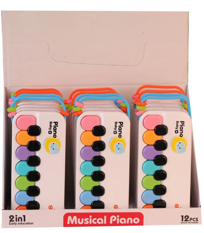 8881-1B DISPLAYDE RENKLİ BEYAZ PİYANO(Belirtilen fiyat, tekli satış için adet fiyatıdır)