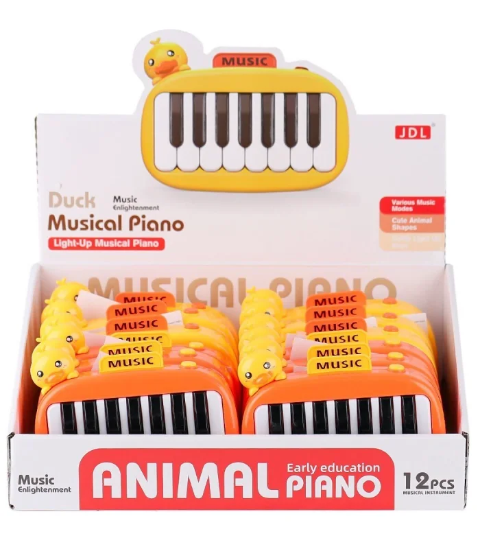 8897-1B Ördek Işıklı Müzikal Piano