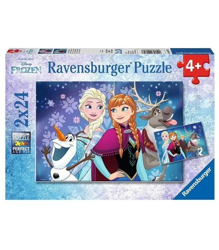 90747 Disney Frozen Kuzey Işıkları 2x24 parça Ravensburger Puzzle