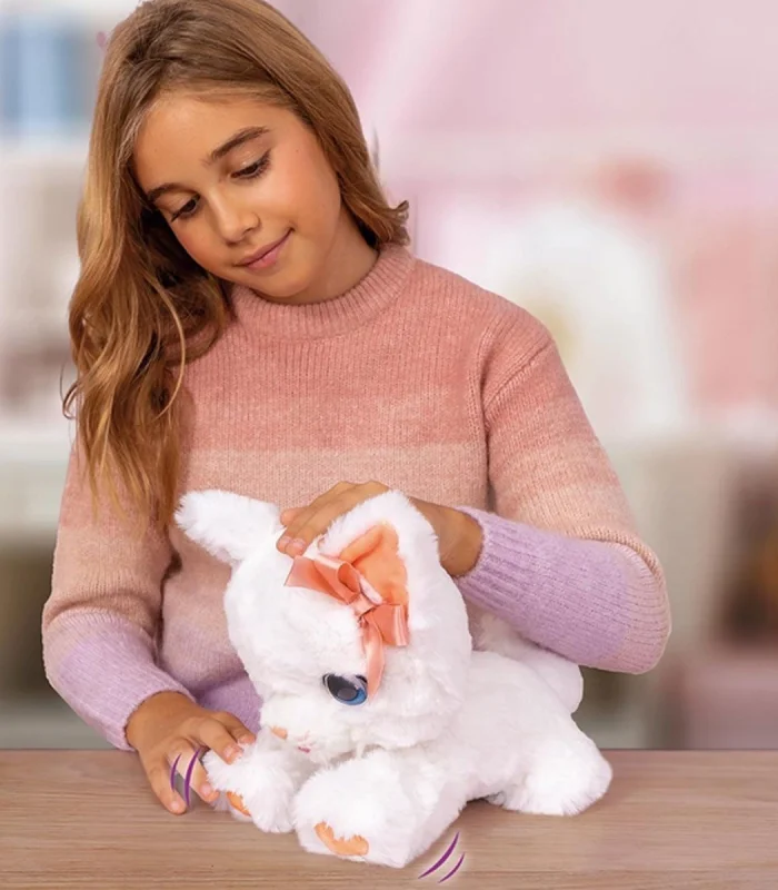 90773  Hareketli ve Sesli Sevimli Peluş Kedicik Bella -Sunman