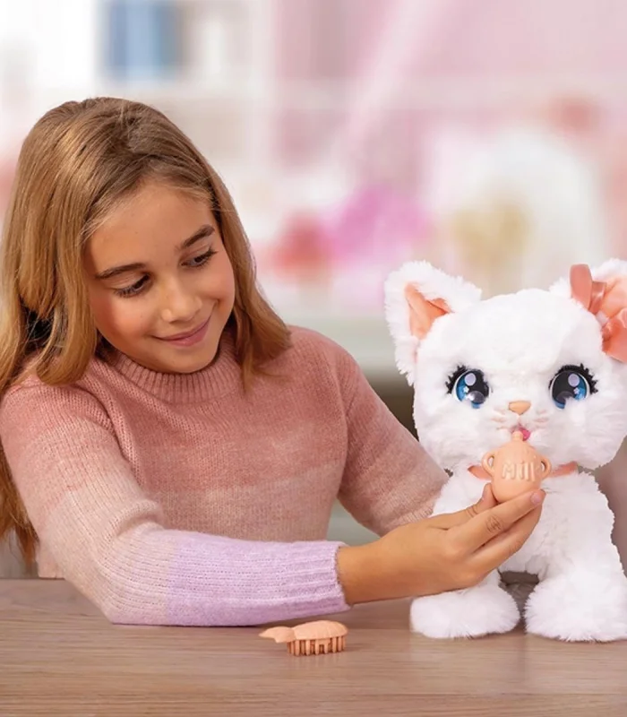 90773  Hareketli ve Sesli Sevimli Peluş Kedicik Bella -Sunman