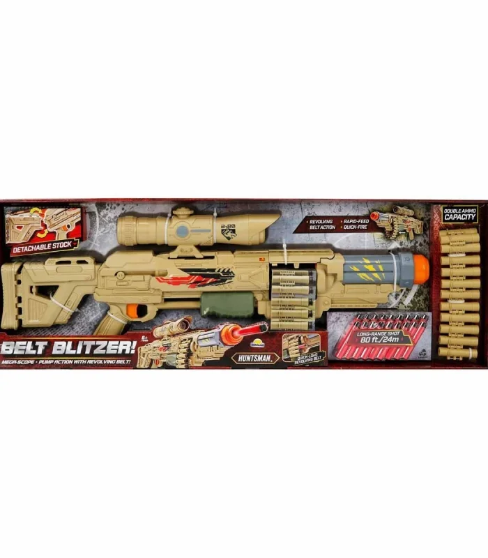 91955 Belt Blitzer 18 Mermili Sünger Dart Atan Silah -Sunman