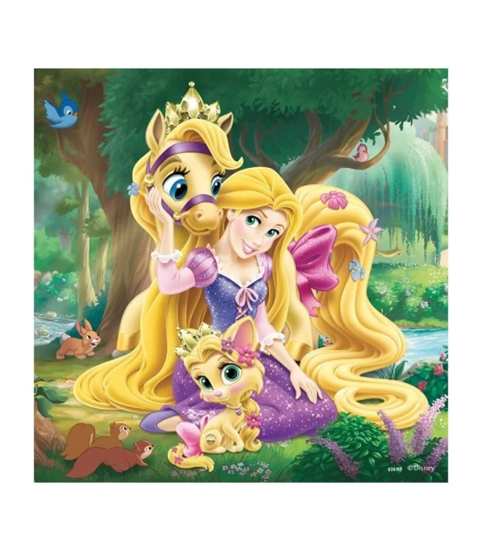 93465 Palace Pets Belle, Cinderella, Rapunzel 3x49 parça Ravensburger Puzzle