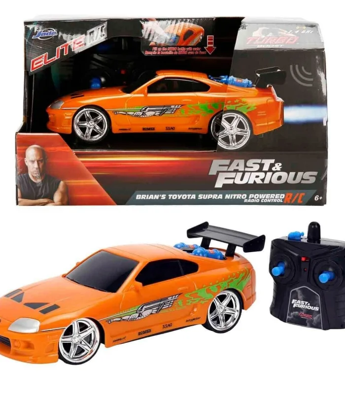 9462 SUN-SIM-JDA-RC ARABA 1 24 FAST FURIOUS BRIANS TOYOTA SUPRA NITRO POWERED