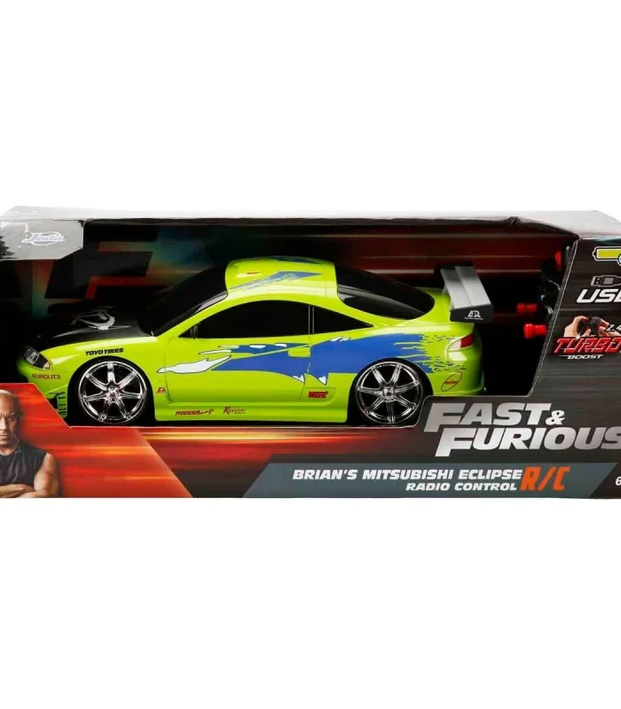 9674 SUN-SIM-JDA-R C ARABA 1 16 FAST FURIOUS MITSUBISHI 1995 2 4GHZ FASTF