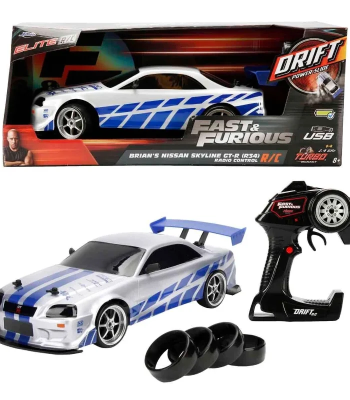 9718 SUN-SIM-JDA-R C ARABA 1 10 FAST FURIOUS NISSAN SKYLINE GTR FASTF