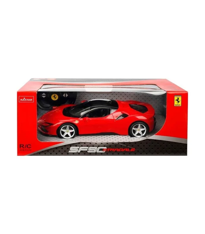 97300 1:14 Ferrari SF90 Stradale Işıklı Uzaktan Kumandalı Araba 34 cm -Sunman