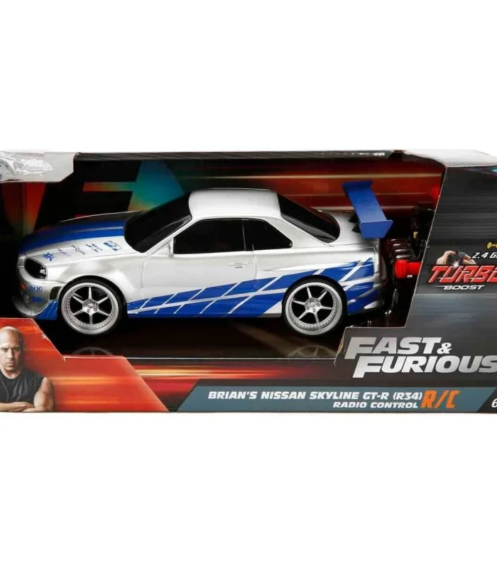 9772 SUN-SIM-JDA-RC ARABA 1 24 FAST FURIOUS NISSAN SKYLINE GTR 2 4 GHZ FASTF