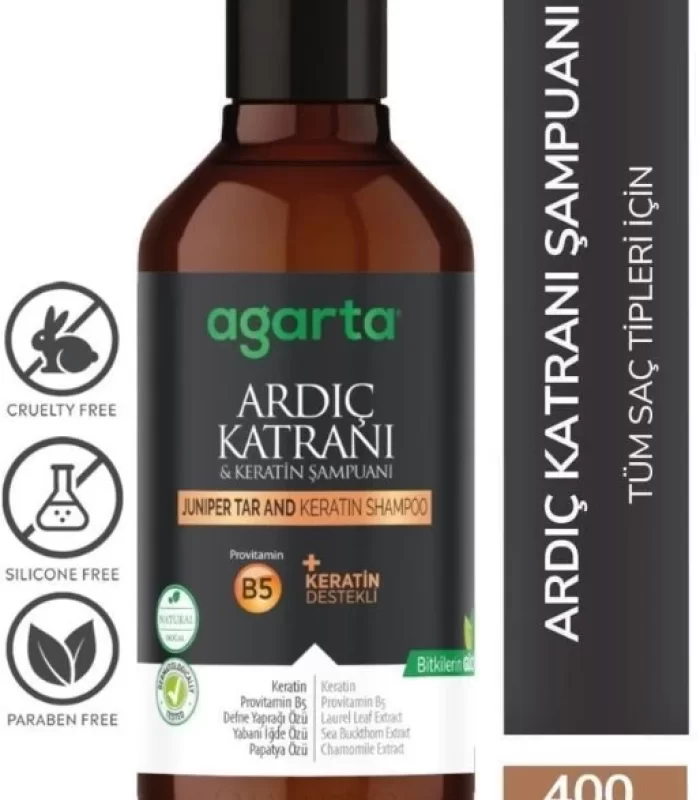 Agarta Ardıç Katranı & Keratin Şampuanı 400ml