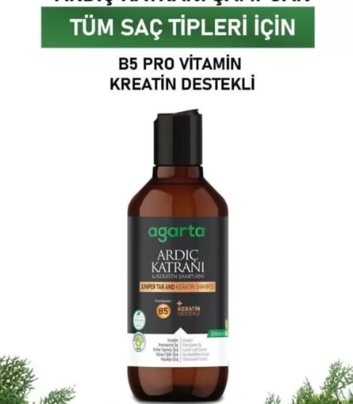 Agarta Ardıç Katranı & Keratin Şampuanı 400ml