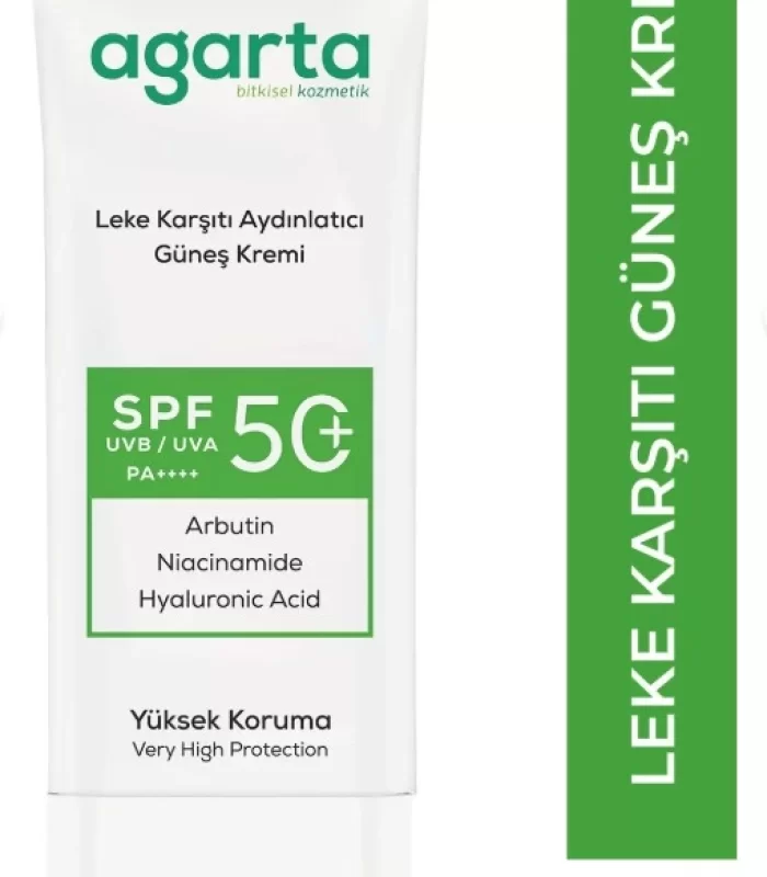 Agarta Doğal Güneş Kremi Leke Karşıtı Aydınlatıcı 50 Spf 50 Ml