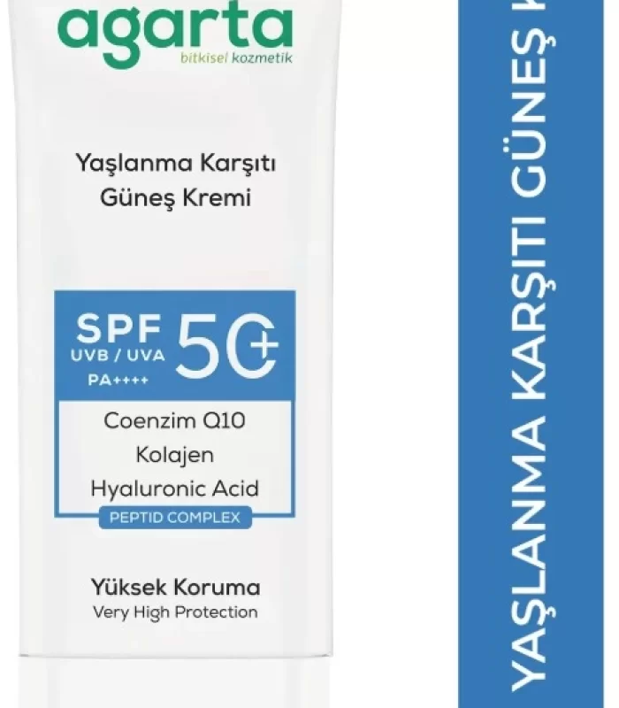 Agarta Doğal Güneş Kremi Yaşlanma Karşıtı 50 Spf 50 Ml