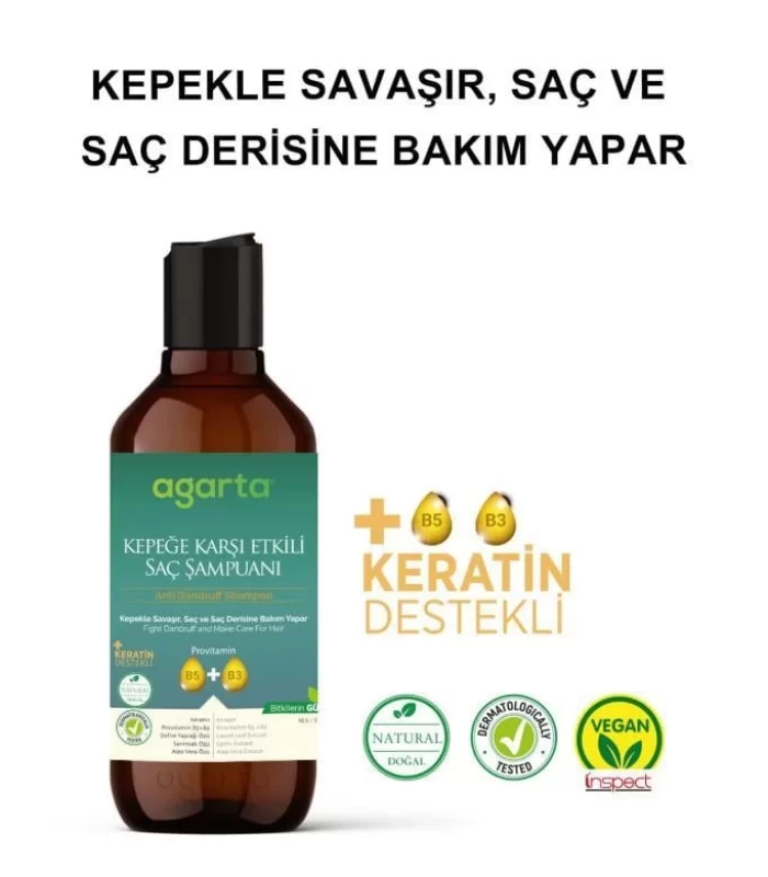 Agarta Doğal Kepeğe Karşı Şampuan 400 ml