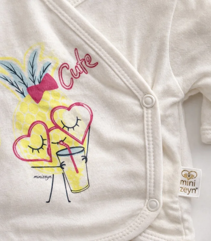 Ananaslı Kalpli 5 Parça Hastane Çıkış Seti