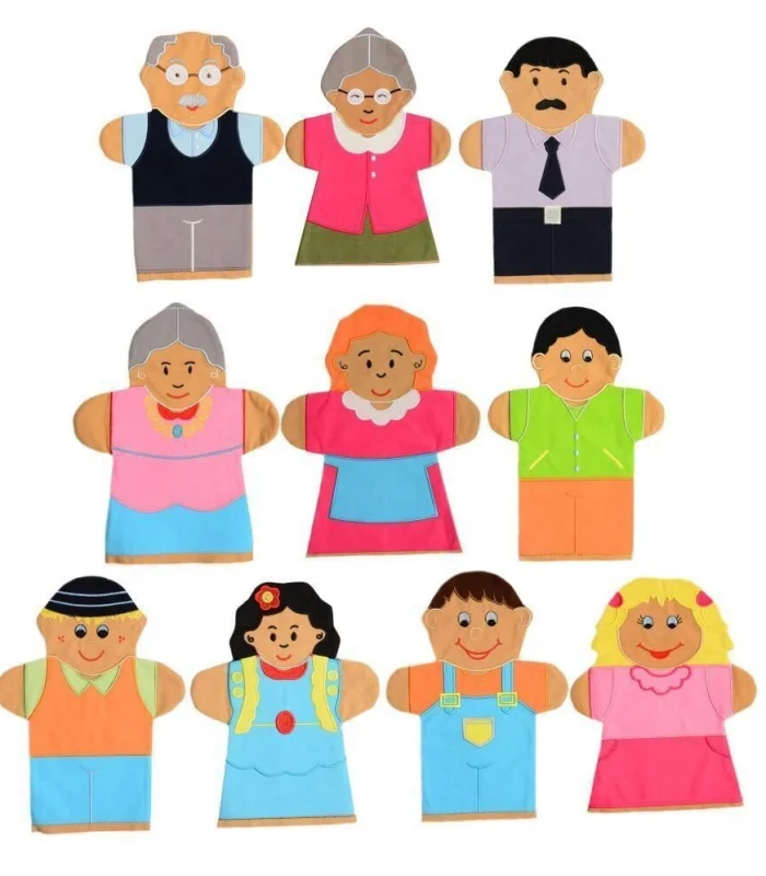 AND-5001  İNSANLAR KUKLA SETİ 10 LU