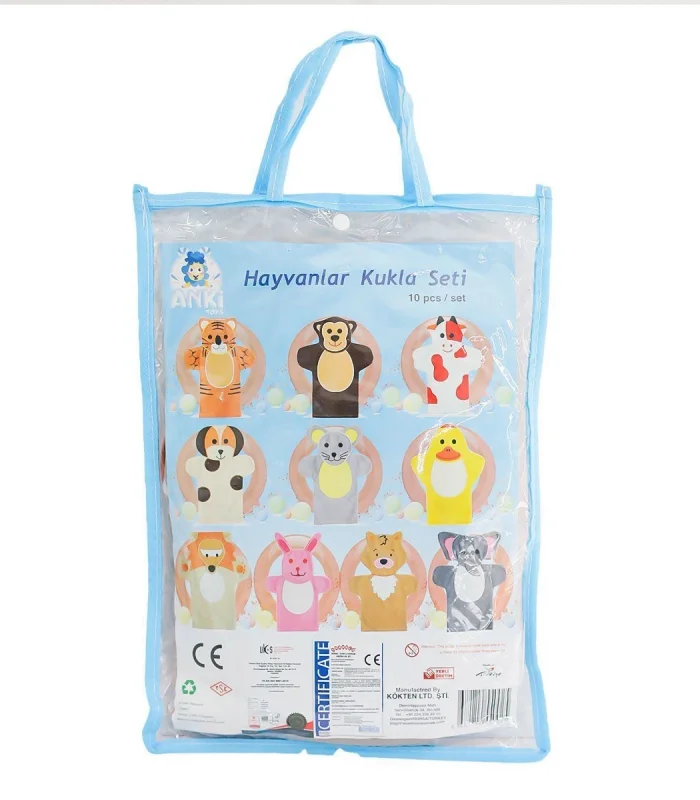 AND-5002 HAYVANLAR KUKLA SETİ 10 LU