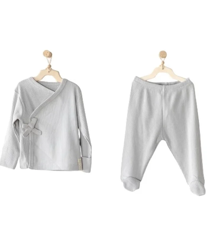 Andywawa AC23645 Modal 2li Bebe Zıbın Takım Grey