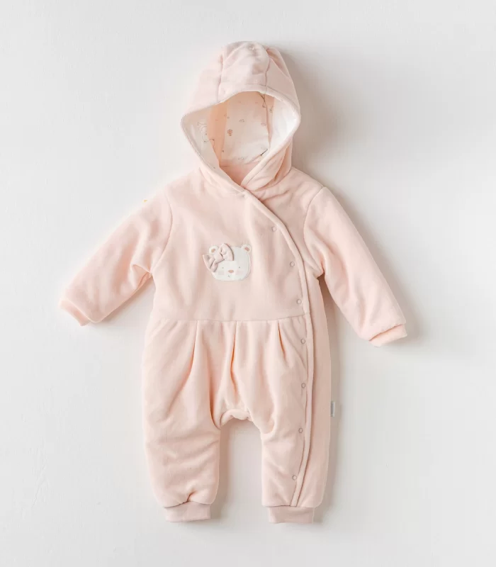 Andywawa Ac24130 Ballerina Kadife Bebe Kozmonot Pink