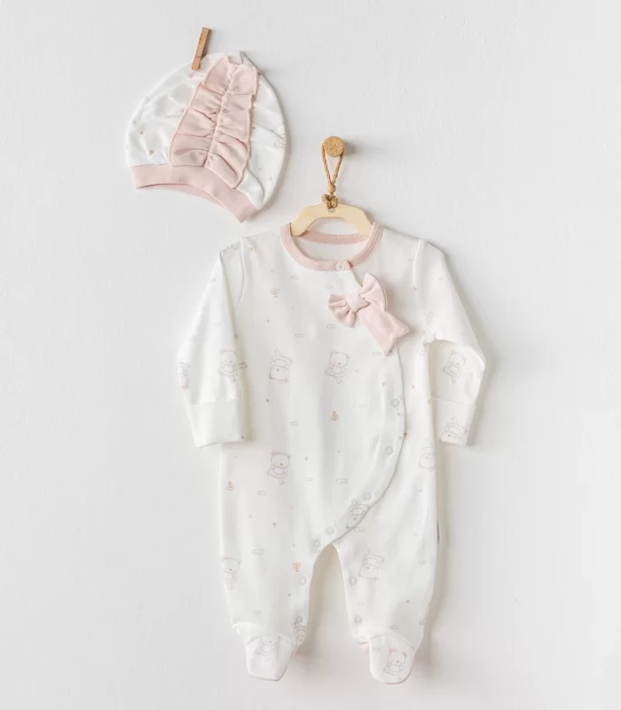 Andywawa AC24138 Ballerina Bebe Tulum Takım Ekru
