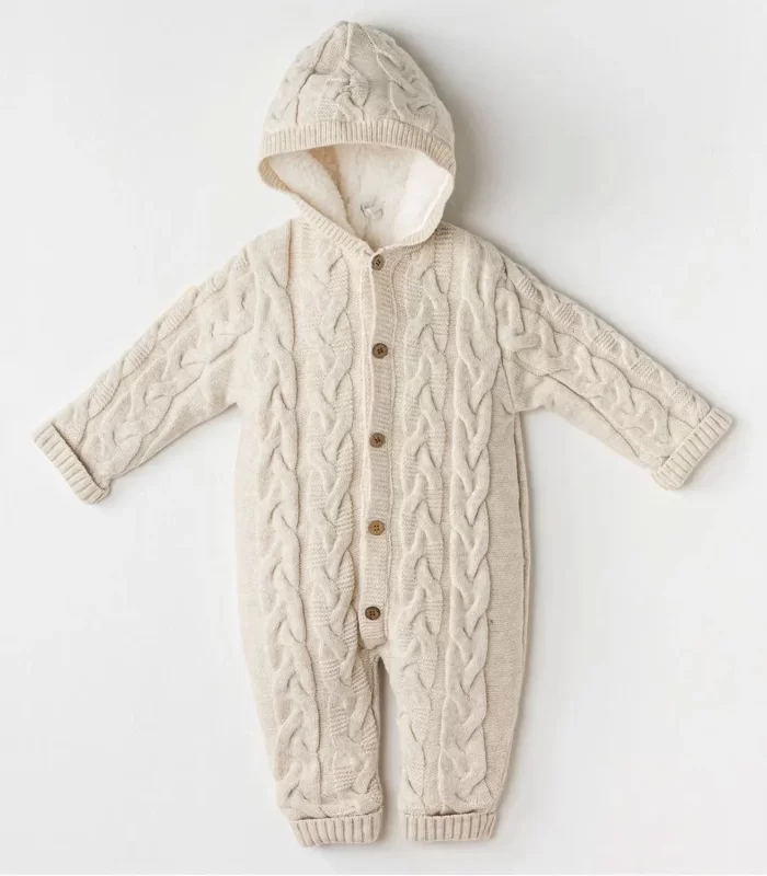 Andywawa Ac24336 Knitwear Triko Bebe Kozmonot Beige Melange