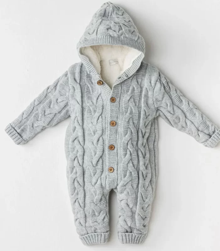 Andywawa AC24336 Knitwear Triko Bebe Kozmonot Grey Melange