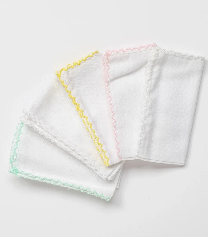 Andywawa Ac24447 Basic 5li Bebek Ağız Mendili 25x25 Cm Pink