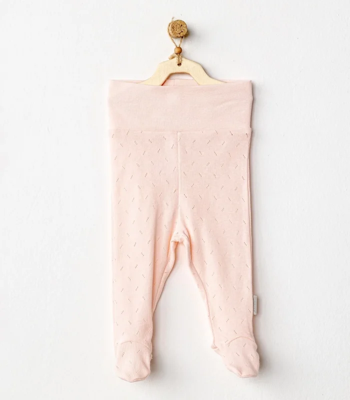 Andywawa Ac24706 Jacquard Patikli Bebek Pantolon Pink