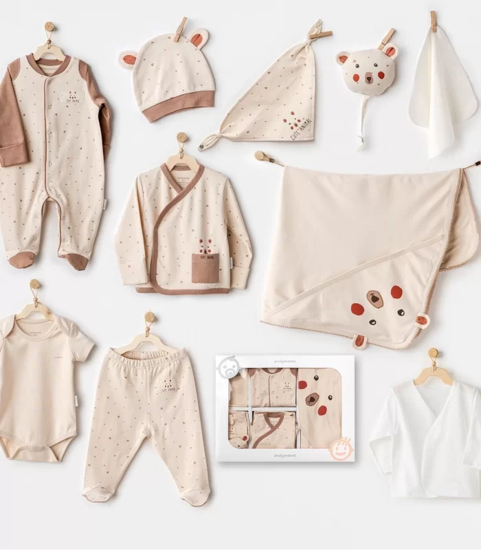 Andywawa AC25021 Adventurous Bear 10Lu Hastane Çıkışı Beige
