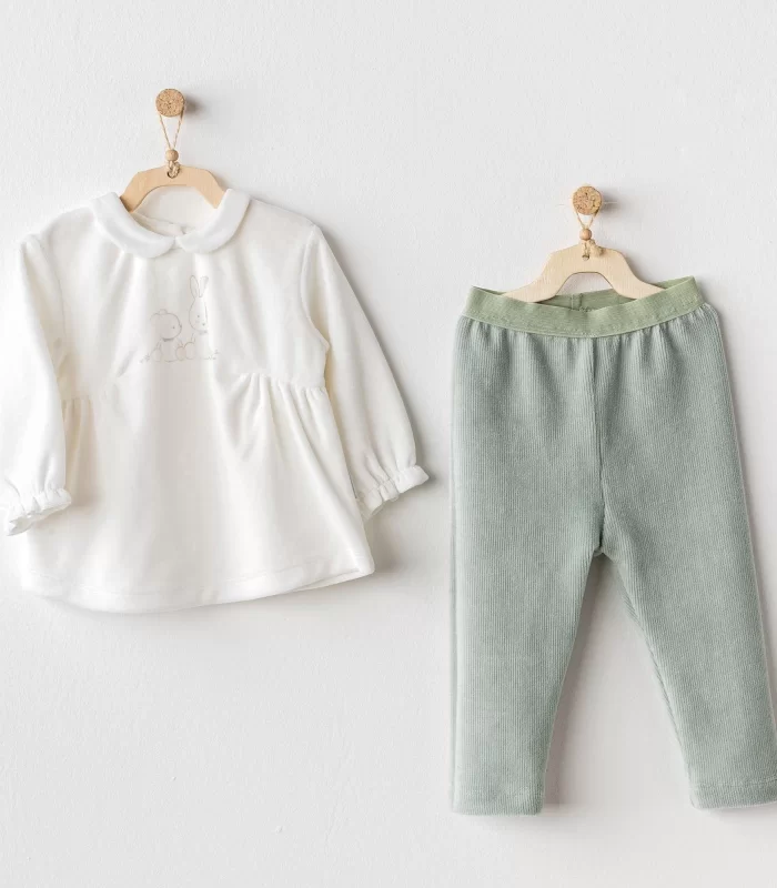 Andywawa AC25134 Cute Bear Friends 2Li Bebe Takım Green