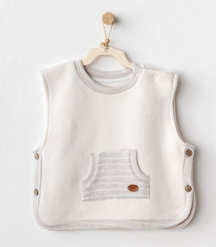 Andywawa Ac25161 Soft Bebe Yelek Ekru