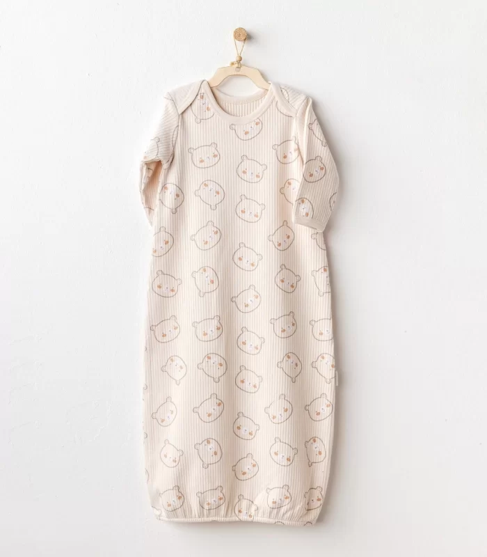 Andywawa Ac25186 Bear Tıme Bebek Uyku Tulumu Light Beige