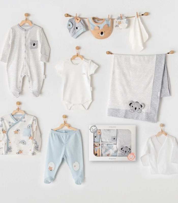 Andywawa AC25291 Koala 10 Parça Hastane Çıkışı Grey Melange