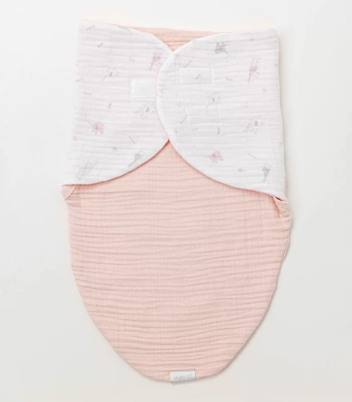 Andywawa Ac25518 Love Family Müslin Bebe Kundak Salmon