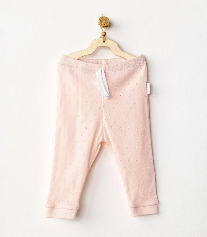 Andywawa Ac25556 Pants Jacquard Basic Pantolon Pink