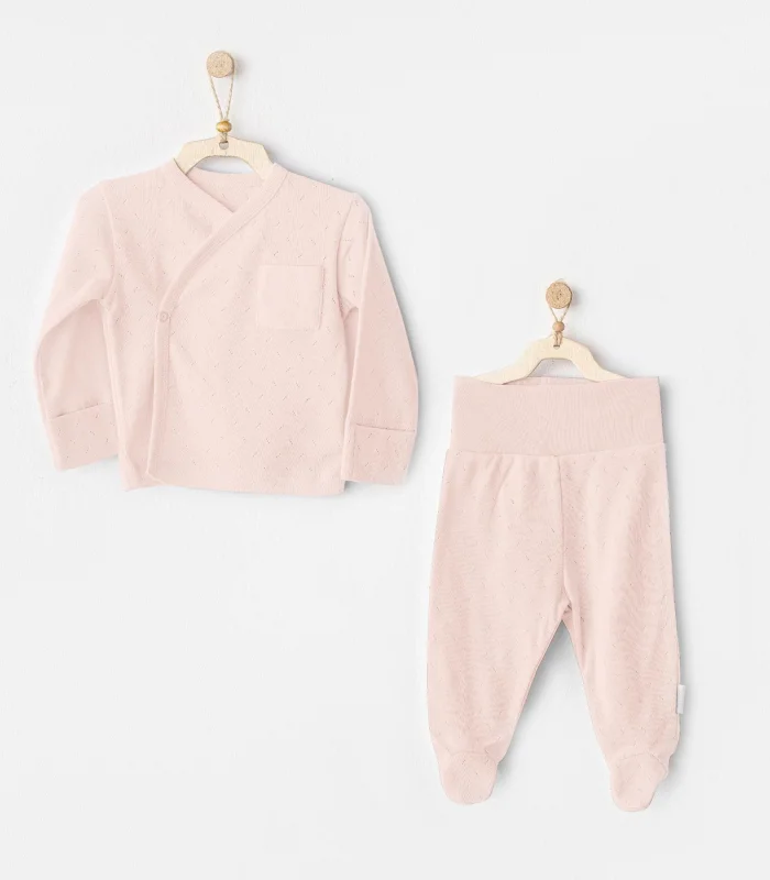 Andywawa Ac25557 Side Snap Set 2li Zıbın Takım Pink