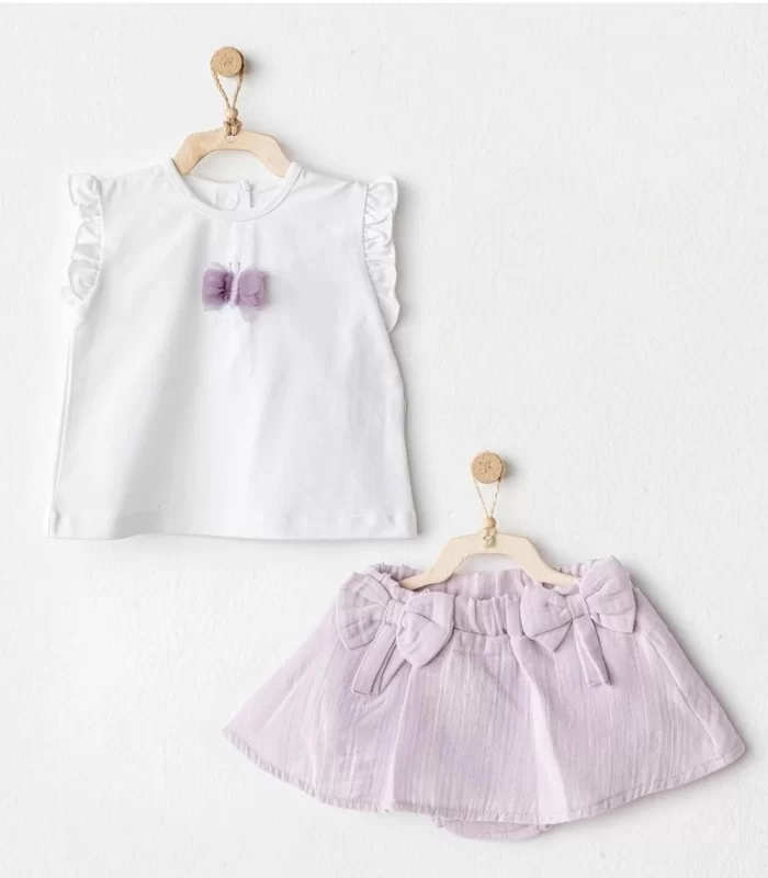 Andywawa Ac25575 Magical Butterlfy 2li Bebe Takım Lila