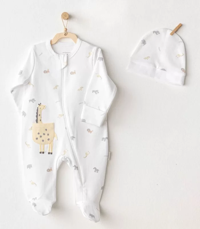 Andywawa Ac25803 Little King Bebek Tulum Takım White