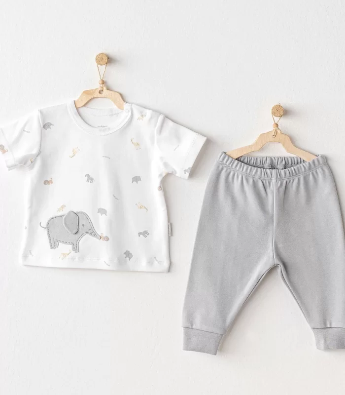 Andywawa Ac25809 Little King 2li Takım Grey