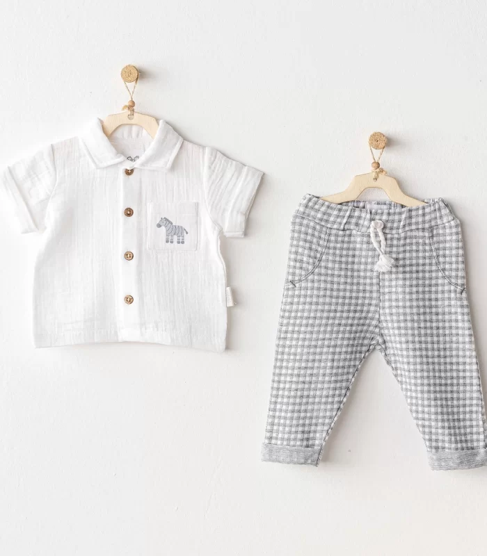 Andywawa Ac25813 Little King 2li Takım Grey