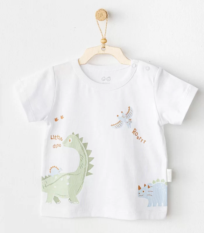 Andywawa Ac25978 Casual Bebek Tshırt White
